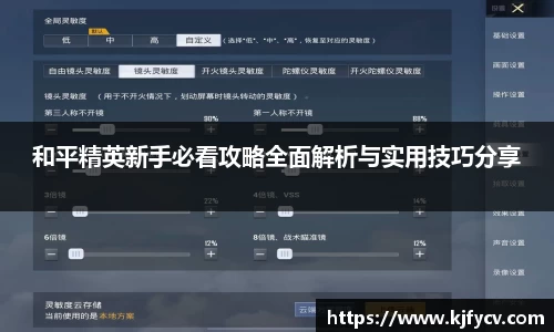 和平精英新手必看攻略全面解析与实用技巧分享