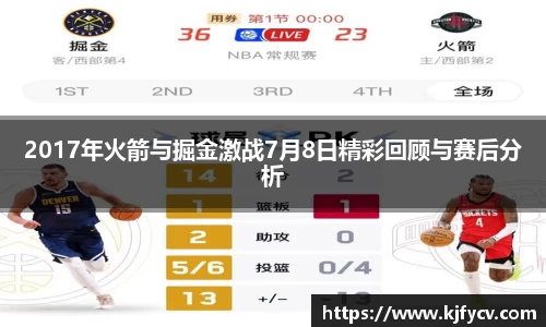 2017年火箭与掘金激战7月8日精彩回顾与赛后分析